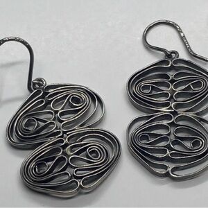 Rare Finland 1975 N. Westerback Liisa Vitali “Kissantassut" Sterling earrings